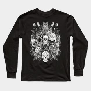 Cat Skull Art Long Sleeve T-Shirt